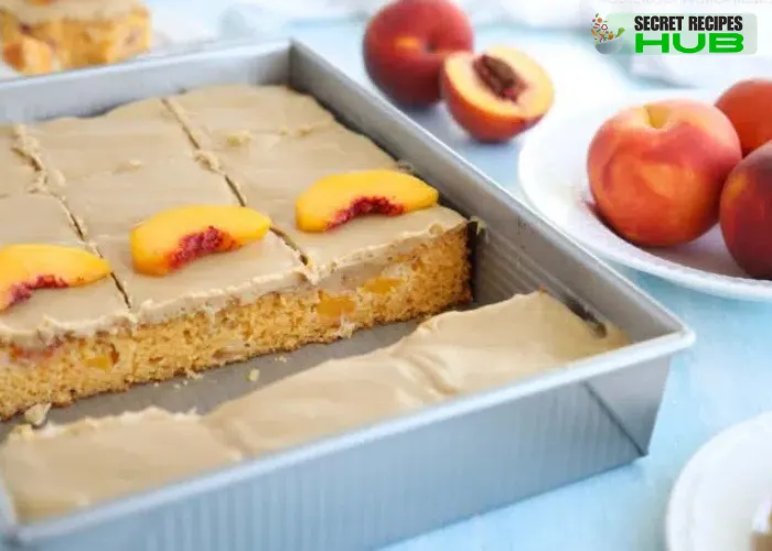 Brown sugar peach cake recipe