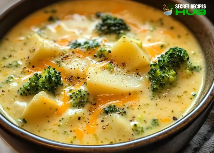 crockpot potato broccoli cheddar soup recipe
